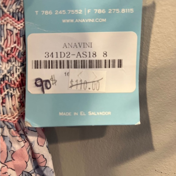 Anavini Hand smocked Cotton Floral Dress - Picture 5 of 5